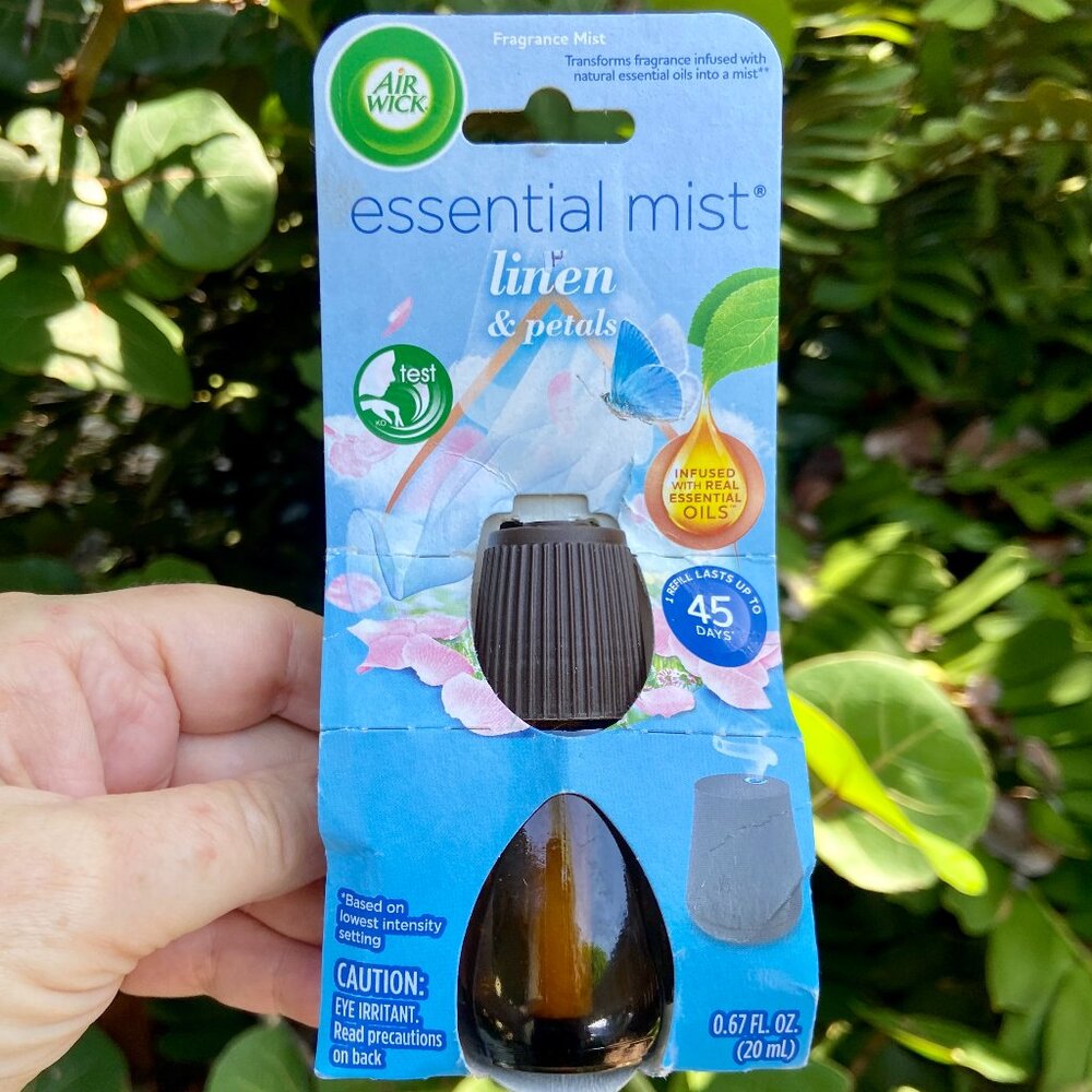 NEW Air Wick Essential Mist LINEN & PETALS Refill With Essential Oils